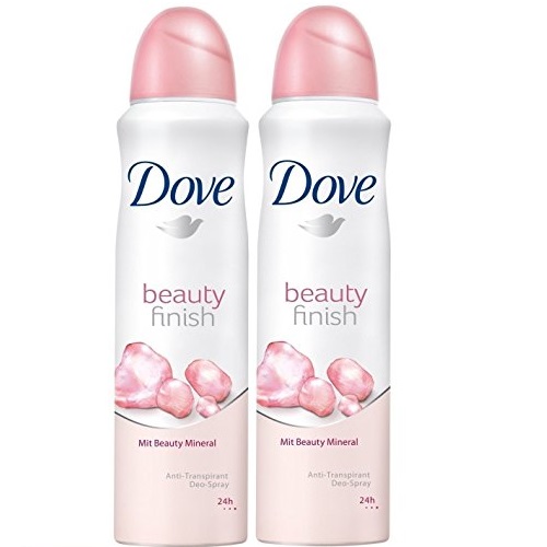 Dove body spray Anti-Perspirant/Anit-Transpirant, Pack of 2X250ml/8.5oz, Beauty Finish, Only $4.50