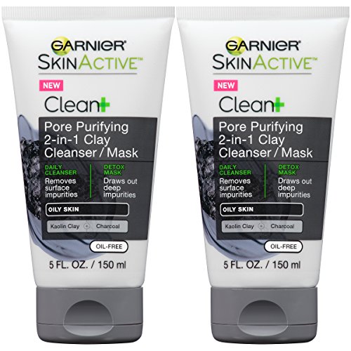 Garnier Skin Skinactive Men's Pore Purifying Charcoal Face Wash & Mask, 2 Count, Only $6.84