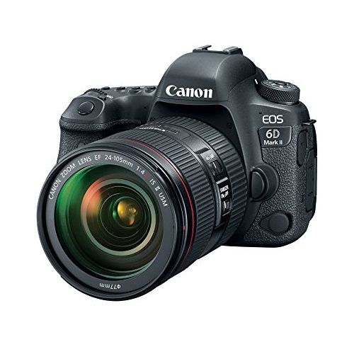 Canon 佳能 EOS 6D Mark II 单反相机 + EF 24-105mm USM镜头套装，原价$3,099.00，现仅售$2,099.00，免运费