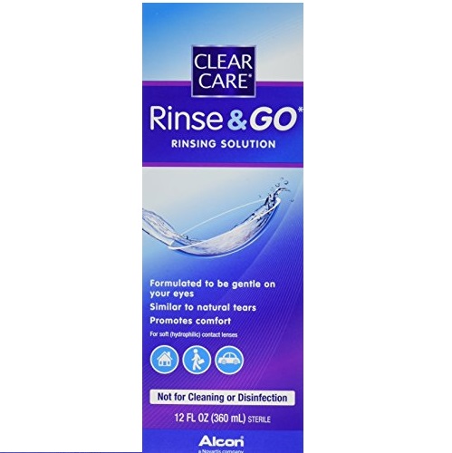 Clear Care Rinse & Go  Solution, 12-Ounces, Only $5.49, free shipping after using SS