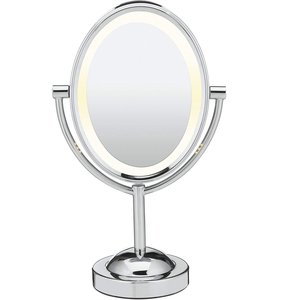 Conair Oval Double-Sided Lighted Makeup Mirror, Chrome $16.24