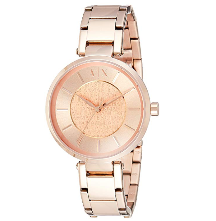 Armani Exchange Women's AX5317 Rose Gold Quartz Watch only $89.99