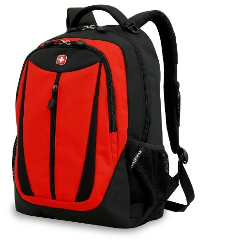 Swiss Gear SA3077 Black with Red Lightweight Laptop Backpack - Fits Most 15 Inch Laptops and Tablets, Only $14.52