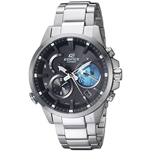 Casio Men's 'Edifice Connected' Quartz Stainless Steel Casual Watch, Color:Silver-Toned (Model: EQB-600D-1A2CF), Only $287.37, free shipping
