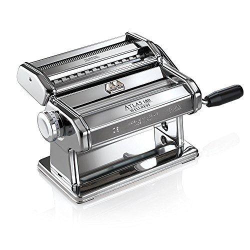 Marcato Atlas 180 Pasta Machine, 8341, Made in Italy, Includes 180-Millimeter Pasta Machine with Pasta Cutter, Hand Crank, and Instructions, Only $54.41, free shipping