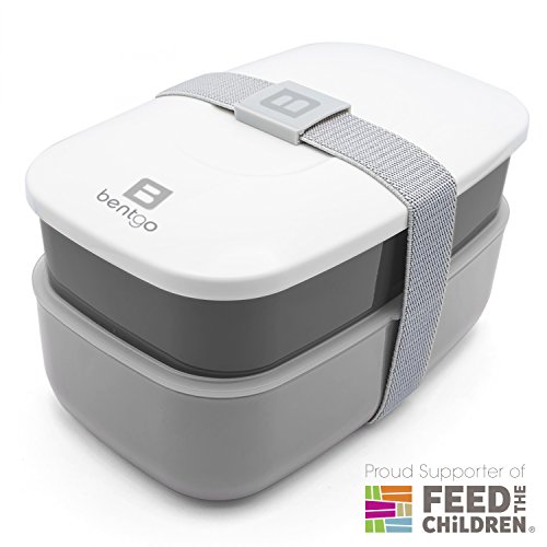 Bentgo All-in-One Stackable Lunch/Bento Box, Grey, Only $14.99