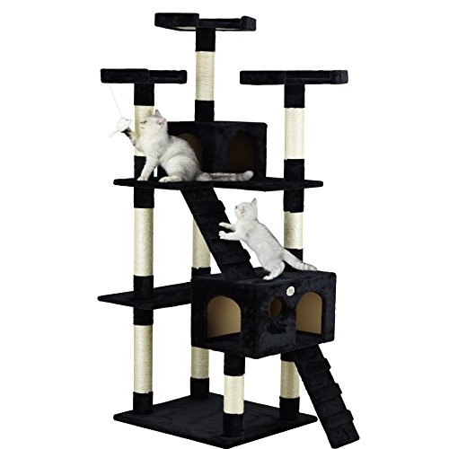 Go Pet Club Cat Tree, 33-Inch by 22-Inch by 72-Inch, Black, Only $62.77, free shipping