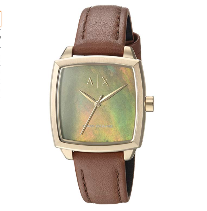 Armani Exchange Women's Dress Brown Leather Watch AX5451 only $72.63
