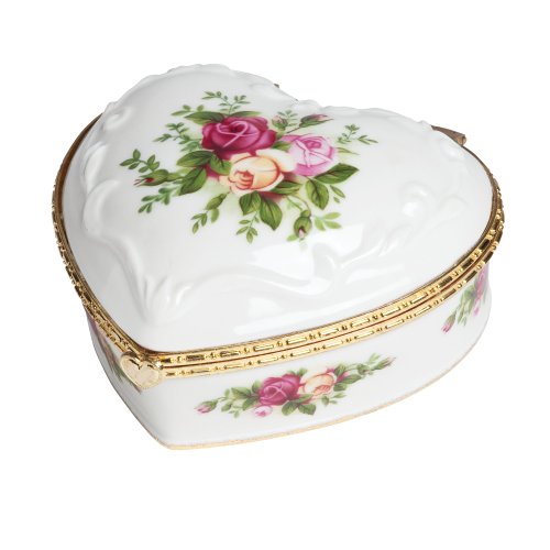 Royal Albert Old Country Roses Heart 4-Inch Jewelry Box If You Love Me, Only $19.99 after clipping coupon, free shipping