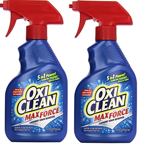 OxiClean Max Force Laundry Stain Remover Spray, 12 Ounce (Pack of 2), Only $5.68, free shipping after using SS
