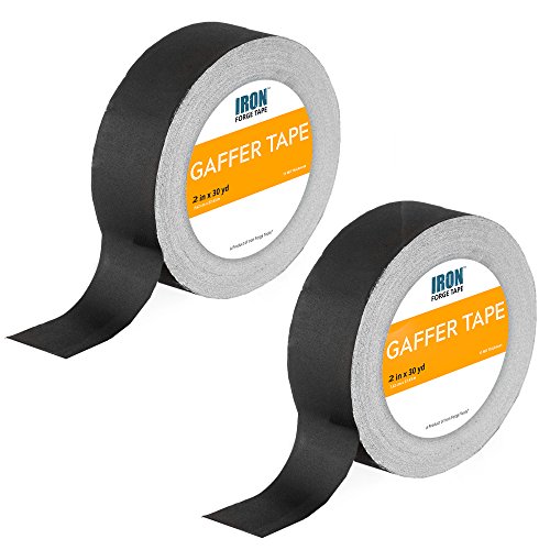 Black Gaffers Tape Two Pack - 2 Inch x 30 Yards Gaffer Tape Roll, Only $6.99