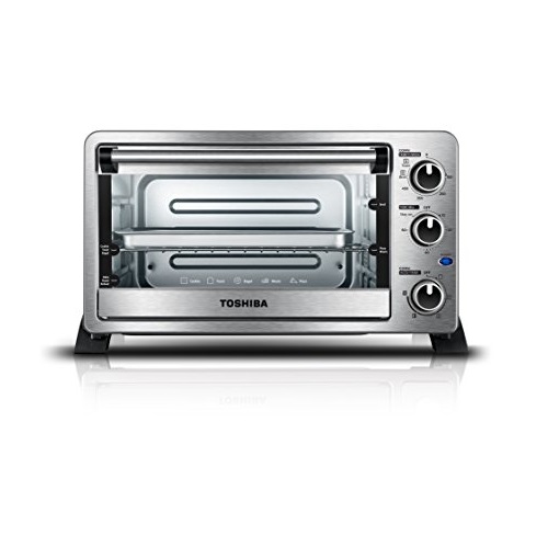 Cyber Week Deal! Toshiba MC25CEY-SS Mechanical Oven with Convection/Toast/Bake/Broil Function, 25 L Capacity, Stainless Steel only $65.69 with coupon
