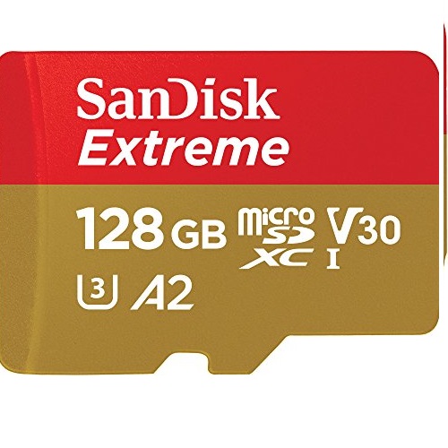 SanDisk Extreme 128GB microSD UHS-I Card with Adapter - 160MB/s U3 A2 - SDSQXA1-128G-GN6MA, Only $20.40