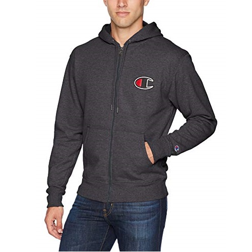 Champion Men's Graphic Powerblend Zip Hood W/Applique, Small, Only$23.20