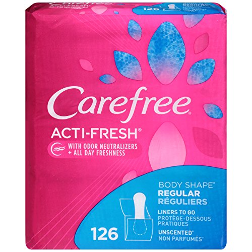 Carefree Acti-Fresh Body Shape Ultra-Thin Panty Liners, Regular To Go, Unscented - 126 Count, Only $6.62, free shipping after using SS