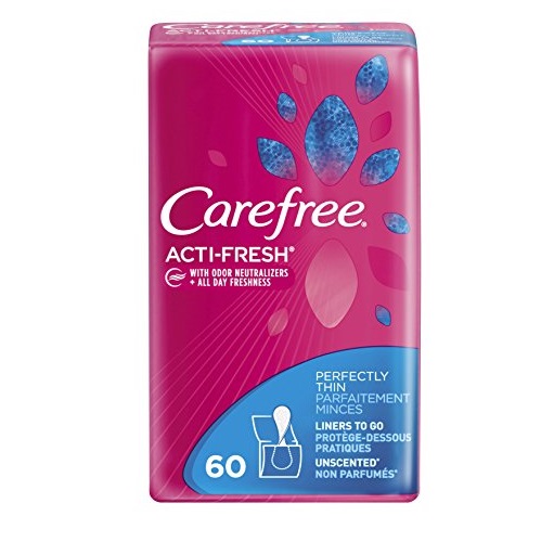 Carefree Body Shape Thin To-Go Pantiliners-Unscented-60 ct, Only $2.97