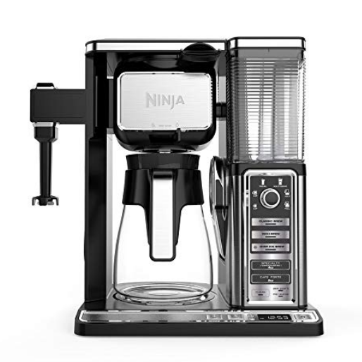 Ninja Coffee Bar Auto-iQ Programmable Coffee Maker with 6 Brew Sizes, 5 Brew Options, Milk Frother, Removable Water Reservoir and Glass Carafe (CF091) $135.00，free shipping