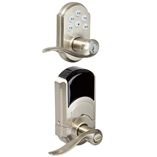Kwikset Z-Wave SmartCode Satin Nickel Electronic Tustin Lever Featuring SmartKey, FBA_912TNLTRLZW15SMTCP, Only $89.01 , free shipping