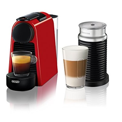 Nespresso Essenza Mini Original Espresso Machine with Aeroccino Milk Frother Bundle by De'Longhi, Red, Only $119.99, free shipping