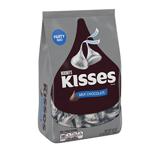 HERSHEY'S KISSES Chocolate, Halloween Candy, 40oz only $7.06