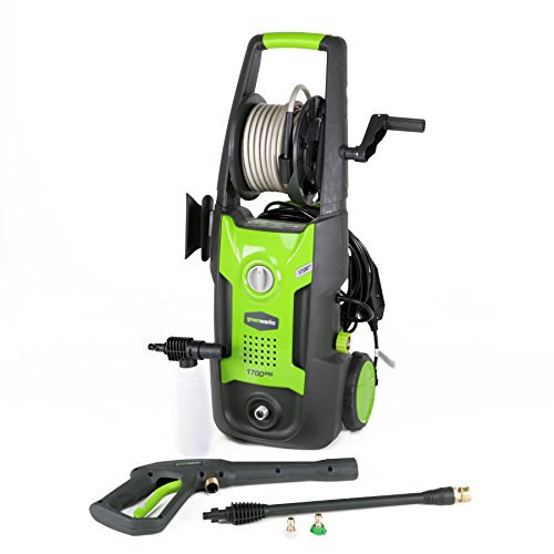 Greenworks 1700 PSI 13 Amp 1.2 GPM Pressure Washer with Hose Reel GPW1702, Only $92.50, free shipping