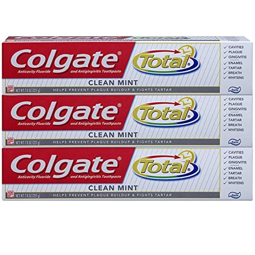 速抢！Colgate高露洁Total Clean全效洁牙牙膏，7.8oz每支，共3支，原价$14.97，现点击coupon后仅售$6.82，免运费。