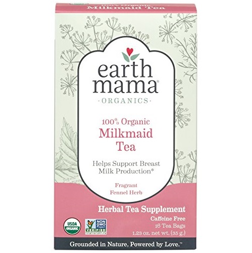 Earth Mama Organic Milkmaid Tea Bags for Breastfeeding and Breast Milk Support, 16-Count, Only $4.16
