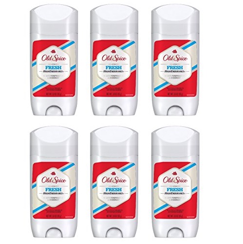 Old Spice Antiperspirant and Deodorant for Men, High Endurance, Fresh Long Lasting Stick, Robust Greens Scent, 3 Oz (Pack of 6), Only $8.64 after clipping coupon