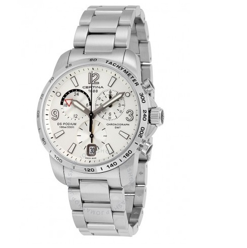 CERTINA DS Podium GMT Silver Dial Men's Watch C0016391103700 Item No. C001.639.11.037.00, only $225.00 after applying coupon code, free shipping