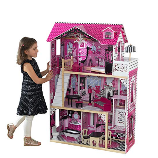 KidKraft Amelia 儿童梦幻娃娃屋，原价$143.91，现仅售$94.99，免运费