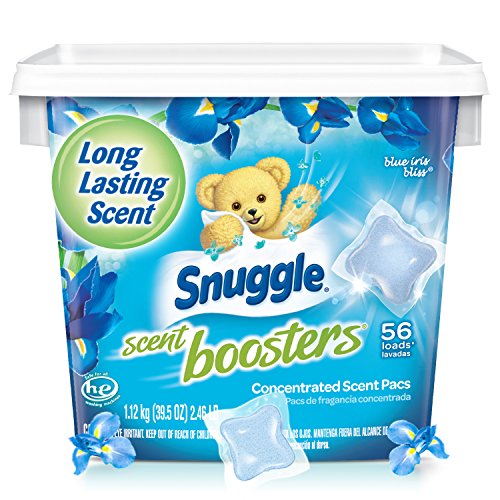 Snuggle Laundry Scent Boosters Concentrated Scent Pacs, Blue Iris Bliss, Tub, 56 Count, Only $5.57, free shipping after using SS