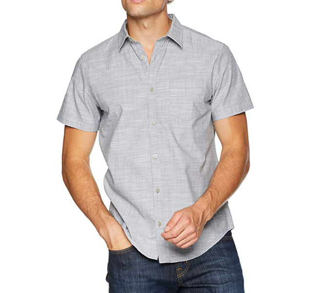 Calvin Klein Men's Short Sleeve Button Down Shirt only $15.96