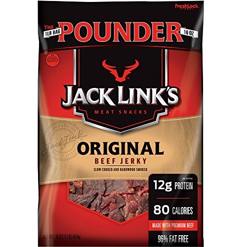 史低價！Jack Link』s Beef Jerky Original 原汁原味牛肉乾,16oz，原價$16.99，現僅售$11.44。兩種口味同價！