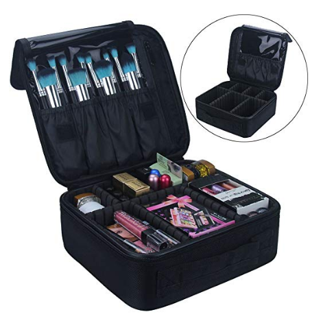 Travel Makeup Train Case Makeup Cosmetic Case Organizer Portable Artist Storage Bag 10.3'' $16.98