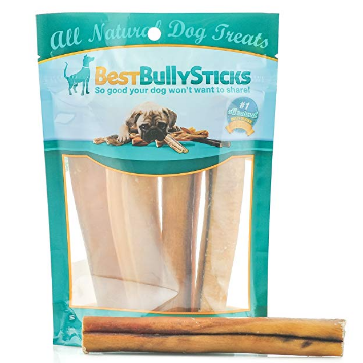 超值！Best Bully Sticks 纯天然狗狗咀嚼棒 4包，原价$15.99，现仅售$8.99
