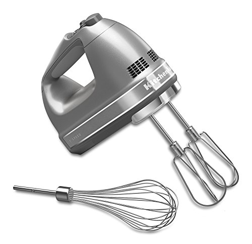 KitchenAid KHM7210CU 7-Speed Digital Hand Mixer with Turbo Beater II Accessories and Pro Whisk - Contour Silver, Only $44.79, You Save $35.20(44%)