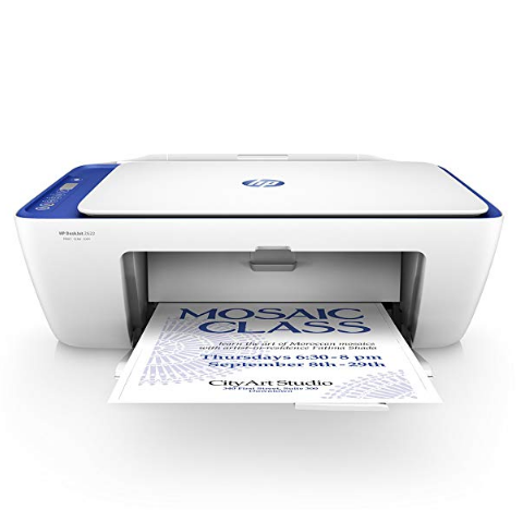 HP DeskJet 2622 All-in-One Compact Printer (Blue) (V1N07A) $19.99