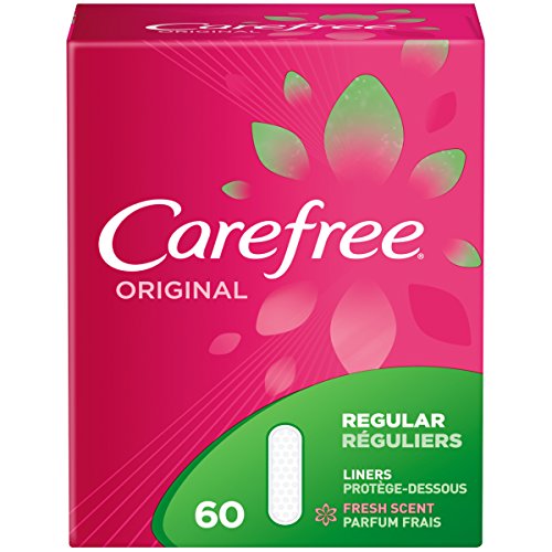 Carefree Original Ultra-Thin Panty Liners, Regular, Fresh Scent, 60 Count, (Pack of 8), Only $22.57, free shipping after using SS