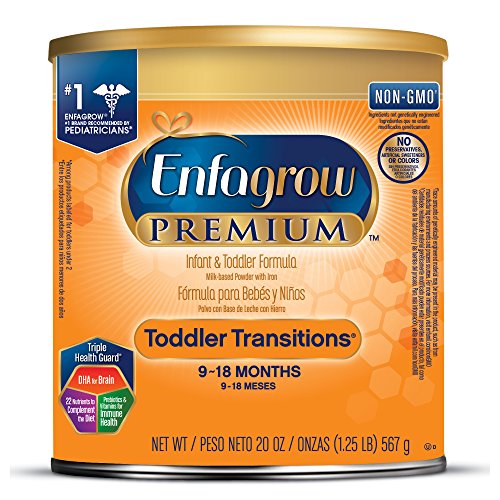 适合9-18月的宝宝！Enfagrow PREMIUM 幼儿过渡期配方奶粉，20 oz，原价$28.74，现仅售$18.98，免运费！