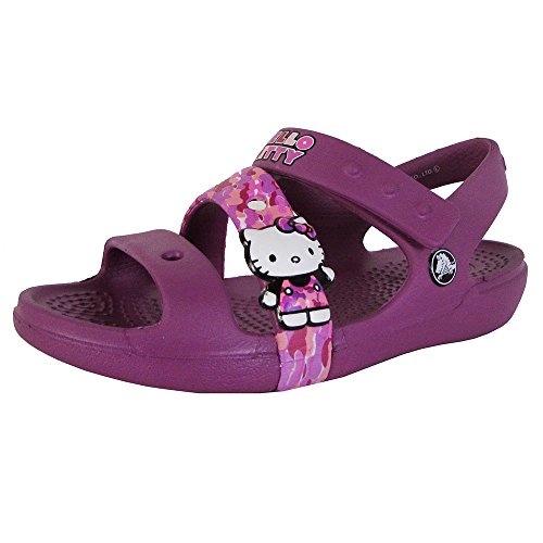 Crocs Keeley Hello Kitty Camo 女童凉鞋 点击Coupon后 $12.99