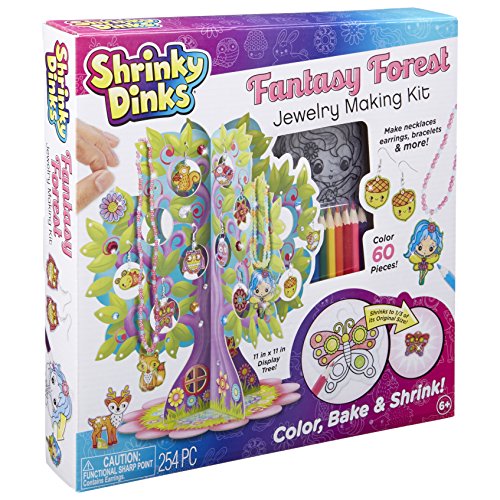 史低價！Shrinky Dinks 兒童珠寶製作玩具套件，夢幻森林主題，原價$22.00，現僅售$7.93
