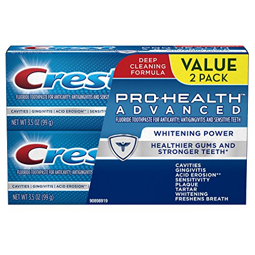 史低价！Crest佳洁士 Pro-Health Advanced 深度清洁牙膏， 3.5 oz/支，共2支，原价$7.49，现仅售$5.49