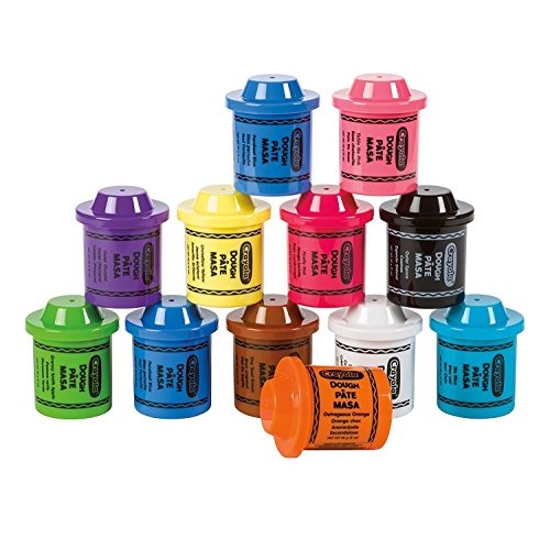Crayola 彩色橡皮泥套裝，2 oz/罐，共12罐，原價$9.99，現僅售$8.61