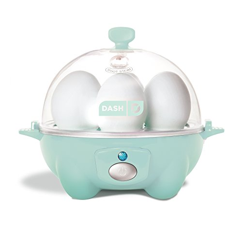 DASH Rapid Egg Cooker: 6 Egg Capacity Electric Egg Cooker for Hard Boiled Eggs, Poached Eggs, Scrambled Eggs, or Omelets with Auto Shut Off Feature - Aqua, 5.5 Inch (DEC005AQ), Only $16.99