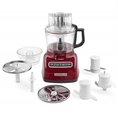 KitchenAid KFP0933ER 9-Cup Food Processor with Exact Slice System - Empire Red, Only $129.99, free shipping