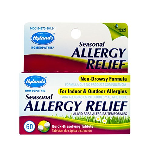 Hyland's Seasonal Allergy Relief Tablets, Natural Non-Drowsy Indoor & Outdoor Allergy Relief, 60 Count, Only $7.59, free shipping after using SS
