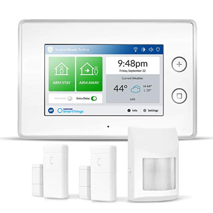 史低價！Samsung SmartThings ADT 家庭無線安防系統套裝 $99.99，免運費