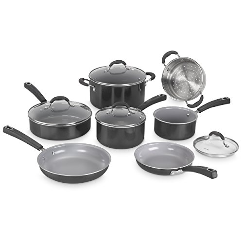 Cuisinart 54C-11BK Advantage Ceramica XT Cookware Set, Medium, Black, Only $76.99, free shipping