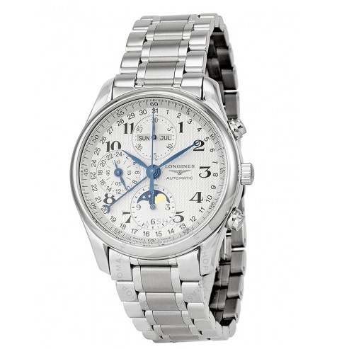 ONGINES Master Collection Chronograph Silver Dial Stainless Steel Men's Watch L26734786 Item No. L2.673.4.78.6, only $2,156.75 after using coupon code, free shipping