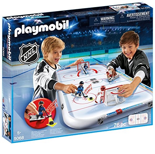 史低价！PLAYMOBIL  NHL 冰球赛场 拼装玩具，原价$59.99，现仅售$27.95，免运费